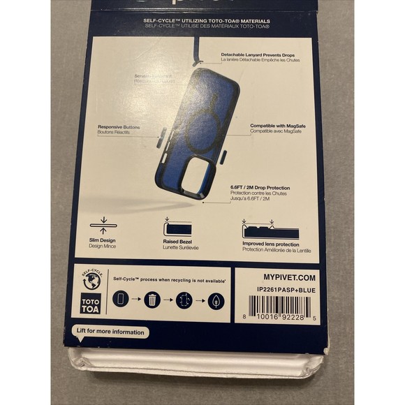 Pivet Apple iPhone 14 Pro‎ Aspect Case with MagSafe - Deep Ocean Blue - Picture 4 of 7